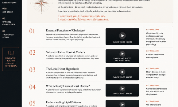 Systems-based educational series on cholesterol and cardiovascular health
